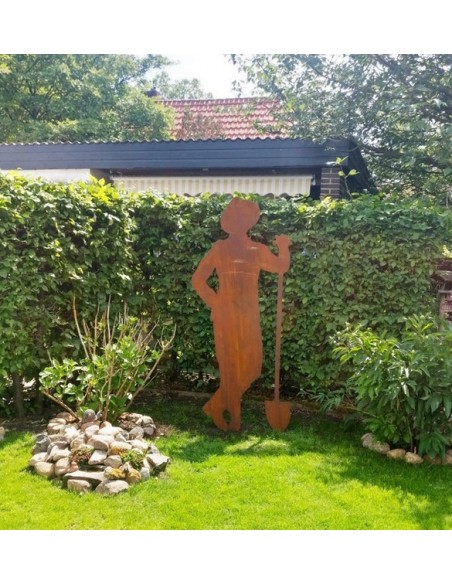 Gärtner Figur Gärtner - Paul - mit Schaufel, zum Stecken 175cm groß Höhe: 175 cm
mit Eisenstab zum Stecken
Speditionsversand