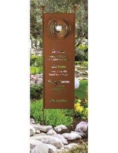 XXL Gartenstecker - Familie inklusive Edelstahlkugel - Höhe 200 cm 2