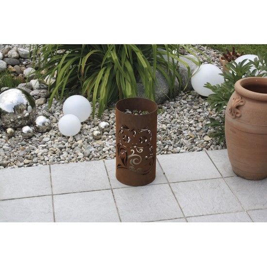 Windlicht - Eule mit Sternenaugen, klein, Höhe 41 cm