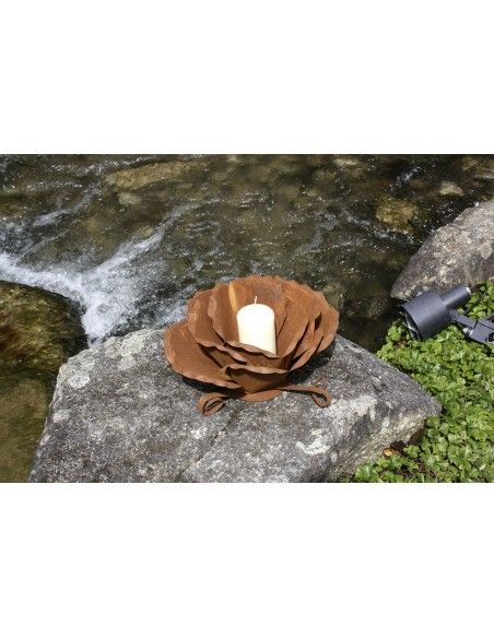 Rosenblüte aus Metall, groß, Ø 34 cm Rosenblüte aus Metall, groß, Ø 34 cm