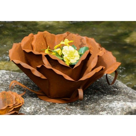 Rosenblüte aus Metall, groß, Ø 34 cm