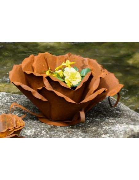 Rosenblüte aus Metall, groß, Ø 34 cm Rosenblüte aus Metall, groß, Ø 34 cm