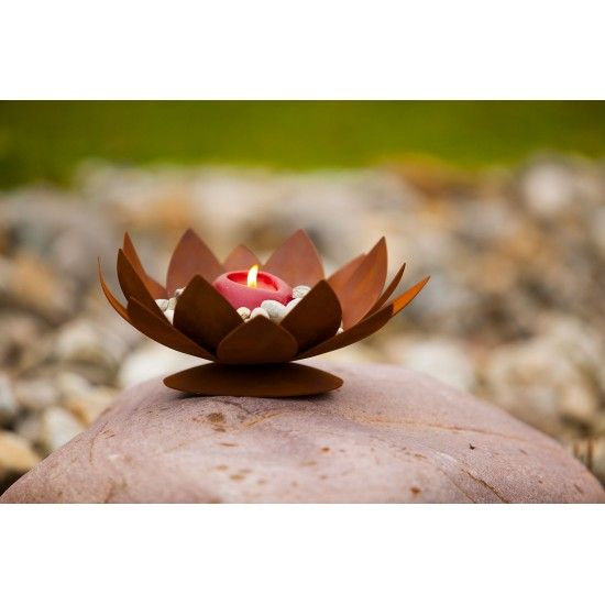 Deko Seerose aus Metall, mittel, Ø 40 cm