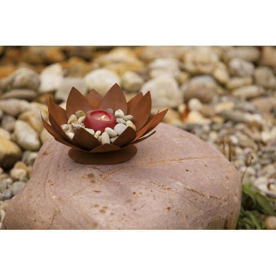 Deko Seerose aus Metall, mittel, Ø 40 cm