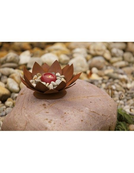 Deko Seerose aus Metall, mittel, Ø 40 cm Deko Seerose aus Metall, mittel, Ø 40 cm