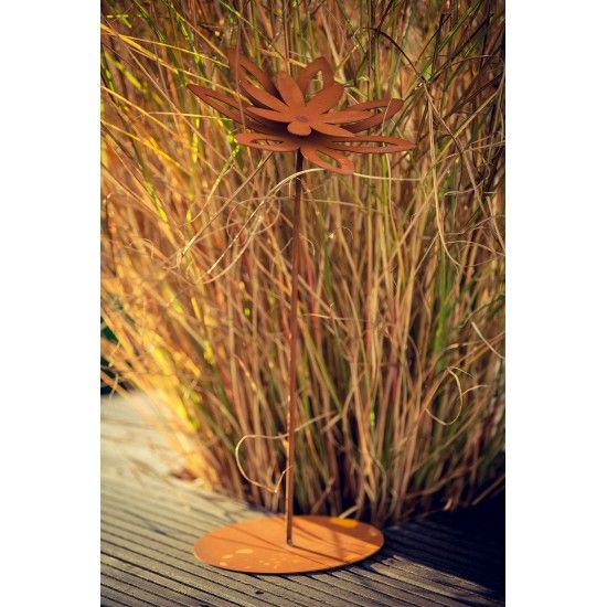 Deko Blume - Margerite, auf Platte, Höhe 50 cm