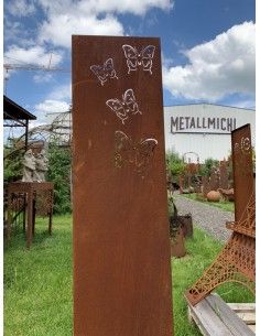 Schmetterlinge zum Stecken kleine Sichtschutzwand - Schmetterlinge - zum Stecken 140 cm hoch 
Höhe 140 cm
Breite 35 cm (Gesa 2