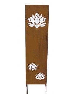 Sichtschutz zum Stecken kleine Sichtschutzwand - Lotus - zum Stecken 140 cm hoch 
Diese Sichtschutzwand mit Lotus ist in sein