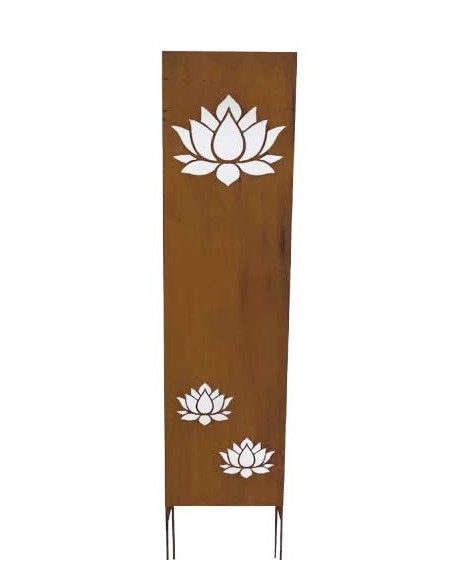 Sichtschutz zum Stecken kleine Sichtschutzwand - Lotus - zum Stecken 140 cm hoch 

Diese Sichtschutzwand mit Lotus ist in sein