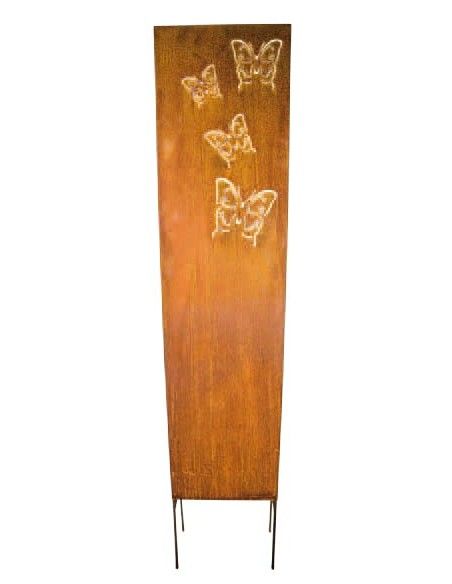 Schmetterlinge zum Stecken kleine Sichtschutzwand - Schmetterlinge - zum Stecken 140 cm hoch 

Höhe 140 cm
Breite 35 cm (Gesa