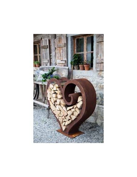 Start großes Herz Curl Kaminholzregal - XL Holzregal in Herzform 119 cm breit In dieses rostige Holzregal Herz mit Curl kannst D Start großes Herz Curl Kaminholzregal - XL Holzregal in Herzform 119 cm breit In dieses rostige Holzregal Herz mit Curl kannst D