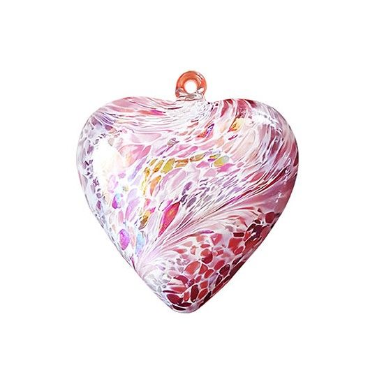 Glasherz Rot gesprenkelt