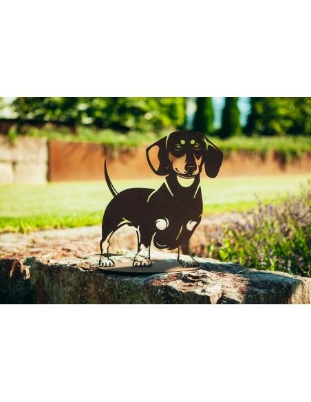 Deko Hund aus Metall - Dackel Wasti - Höhe 40 cm Deko Hund aus Metall - Dackel Wasti - Höhe 40 cm