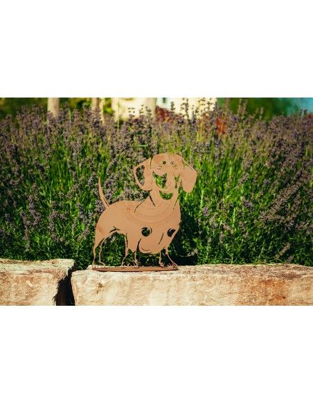 Deko Hund aus Metall - Dackel Wasti - Höhe 40 cm Deko Hund aus Metall - Dackel Wasti - Höhe 40 cm