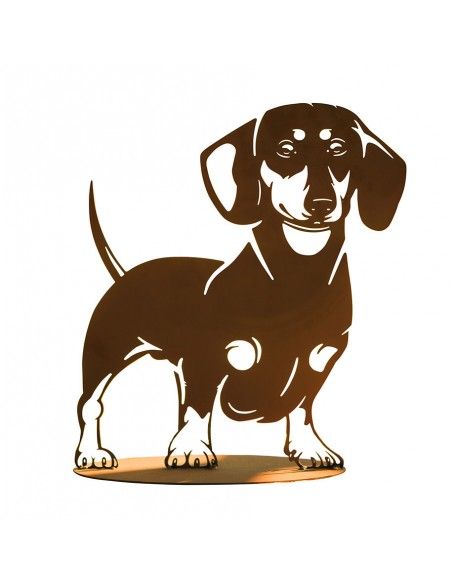 Deko Hund aus Metall - Dackel Wasti - Höhe 40 cm Deko Hund aus Metall - Dackel Wasti - Höhe 40 cm