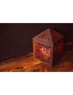 Metall Grablicht - Filigran, Höhe 28 cm 2