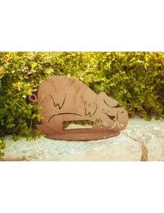 Betrunkenes Deko Schwein - aus Metall, Breite 38 cm 2