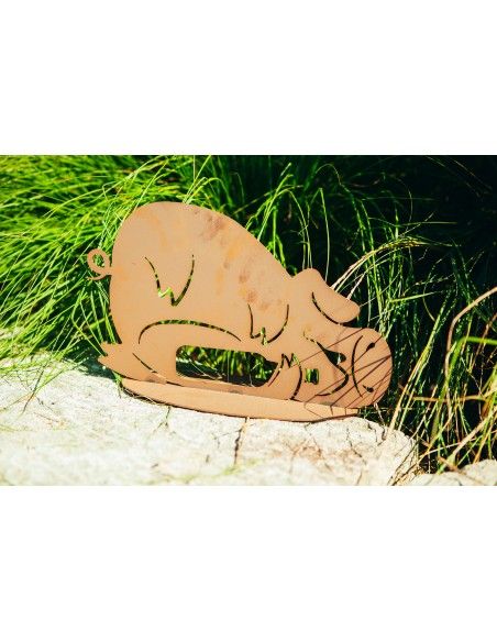 Betrunkenes Deko Schwein - aus Metall, Breite 38 cm Betrunkenes Deko Schwein - aus Metall, Breite 38 cm