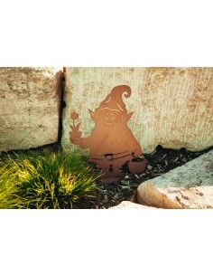 Deko Gartenwichtel - Hugo, aus Edelrost, Höhe 44 cm 2