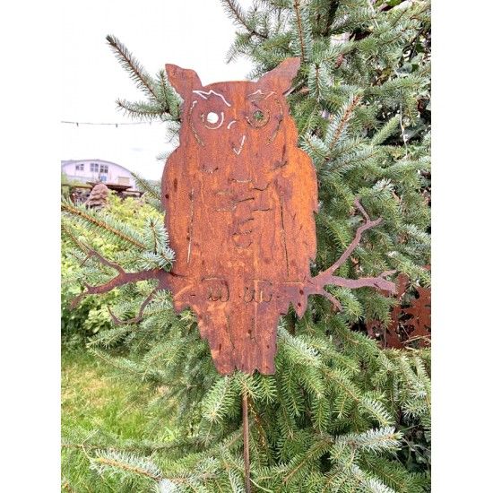 Deko Eulen Deko Eule sitzend auf Ast - lebensgroß - mit Stab 120 cm 
Eule sitzend auf Ast - lebensgroß -
mit Stab 120 cm
