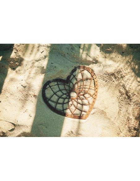 Herz Traumfänger - aus Edelrost, Höhe 31,5 cm
