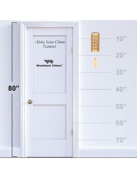 Windspiele und Klangspiele Klangspiel - Aloha - Länge 71 cm - mit Solarlicht Karibische Flair und kleines Gartenlicht mit Solar 