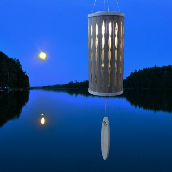 Windspiele und Klangspiele Klangspiel - Aloha - Länge 71 cm - mit Solarlicht Karibische Flair und kleines Gartenlicht mit Solar 