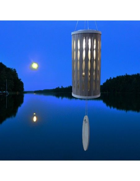 Windspiele und Klangspiele Klangspiel - Aloha - Länge 71 cm - mit Solarlicht Karibische Flair und kleines Gartenlicht mit Solar 