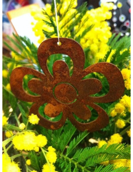 Edelrost Blume als Frühlingsdeko