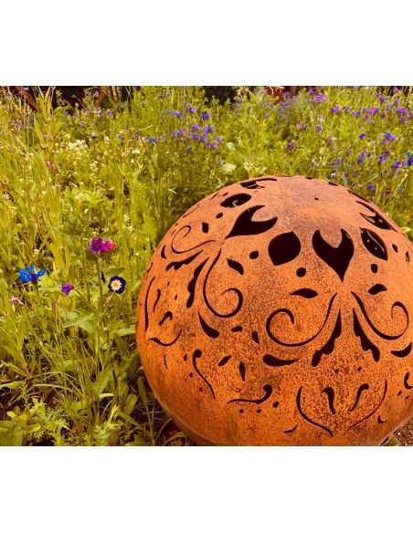 Deko Kugeln Edelrost -Kugel - Mandala - Durchmesser 50cm Durchmesser 50 cm
Dekorative Edelrost-Kugel Mandala ist ein schöner Bl