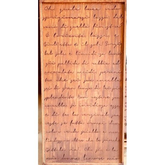 Sichtschutzwände und Paravents Edelrost Sichtschutzwand - Romance - Höhe 202 cm - Gartenparavent Edelrost Sichtschutzwand "Roman