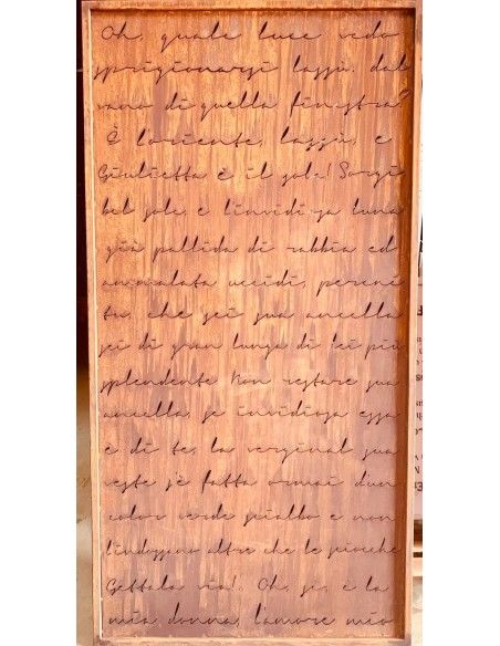 Sichtschutzwände und Paravents Edelrost Sichtschutzwand - Romance - Höhe 202 cm - Gartenparavent Edelrost Sichtschutzwand "Roman