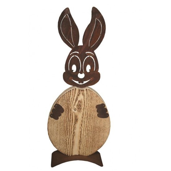 Osterhasen aus Holz XXL Osterhase aus Holz - Christl - mit Osterei - Höhe 70 cm Großer Osterhase "Christl" aus Holz mit Osterei
