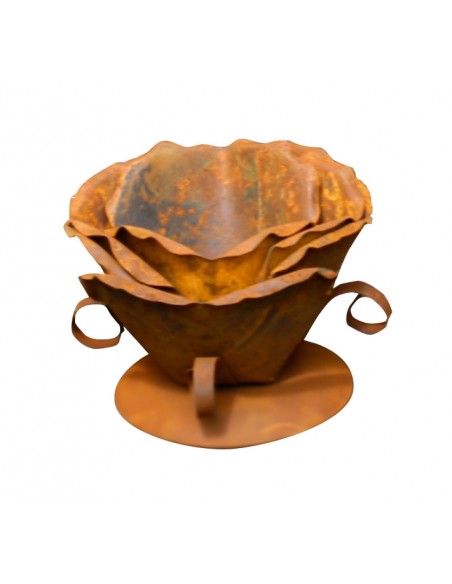 Rosenblüte aus Metall, klein, Ø 17 cm