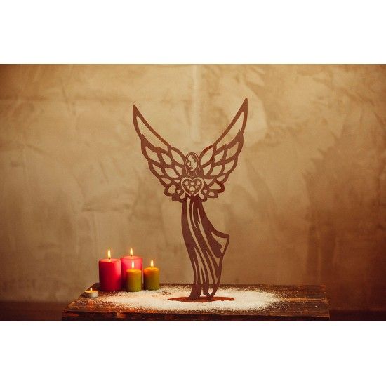 Weihnachtsengel Infinity - aus Metall, Höhe 57,5 cm