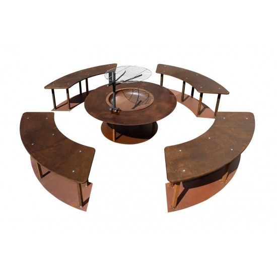 Grillstellen + große Gartengrills - Circle-Set - Feuerstelle gesondert Produktdetails:
Höhe: 45 cm
Durchmesser 123 cm
aus sta