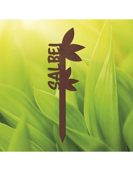 Filigraner Kräuterstecker aus Metall – Salbei Filigraner Kräuterstecker aus Metall – Salbei