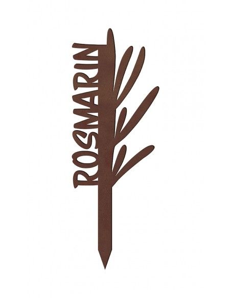 Filigraner Kräuterstecker aus Metall – Rosmarin