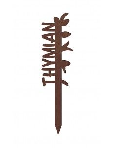 Filigraner Kräuterstecker aus Metall – Thymian