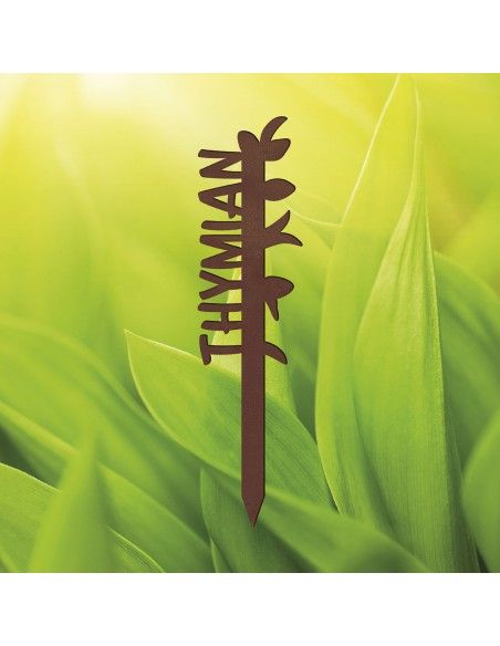 Filigraner Kräuterstecker aus Metall – Thymian