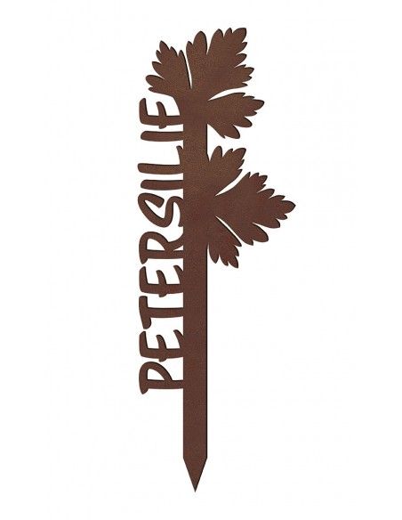 Filigraner Kräuterstecker aus Metall – Petersilie Filigraner Kräuterstecker aus Metall – Petersilie