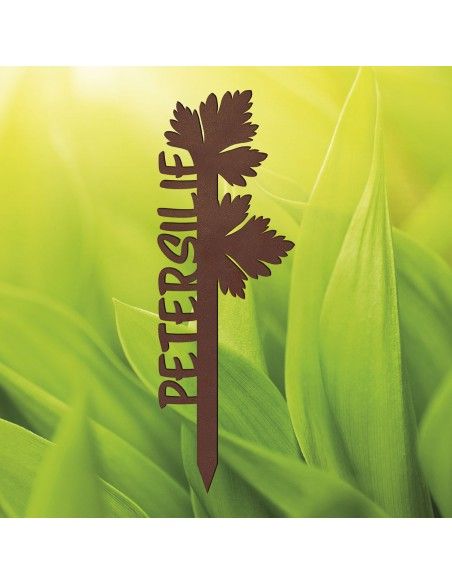 Filigraner Kräuterstecker aus Metall – Petersilie Filigraner Kräuterstecker aus Metall – Petersilie