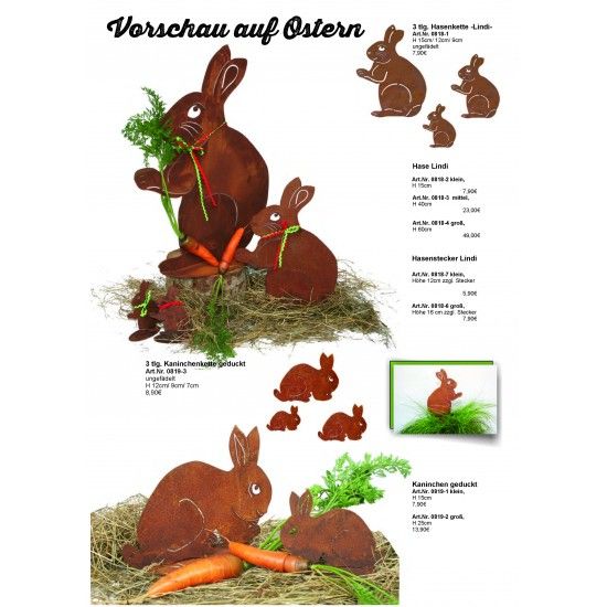 Frühling / Ostern Edelrost Deko Katalog 2019 gratis mit tollen Gartendeko Rost Ideen 

Momentan als Print  vergriffen! Bitte n