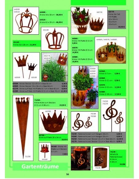 Frühling / Ostern Edelrost Deko Katalog 2019 gratis mit tollen Gartendeko Rost Ideen 

Momentan als Print  vergriffen! Bitte n