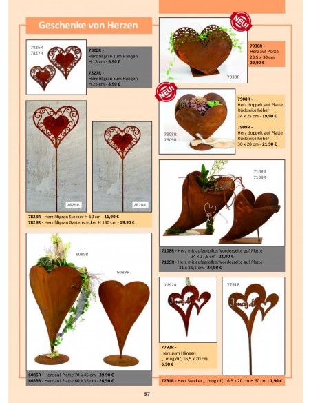 Frühling / Ostern Edelrost Deko Katalog 2019 gratis mit tollen Gartendeko Rost Ideen 

Momentan als Print  vergriffen! Bitte n
