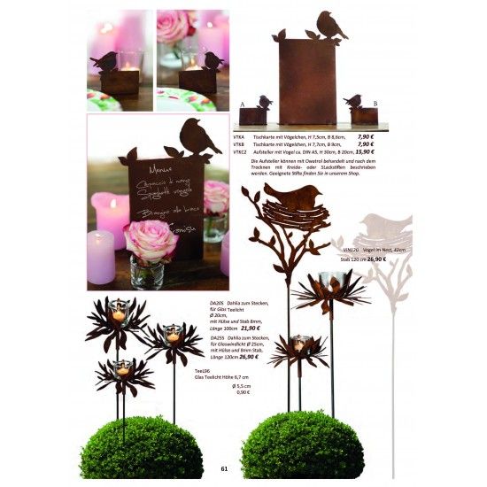 Frühling / Ostern Edelrost Deko Katalog 2019 gratis mit tollen Gartendeko Rost Ideen 

Momentan als Print  vergriffen! Bitte n