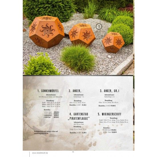 Frühling / Ostern Edelrost Deko Katalog 2019 gratis mit tollen Gartendeko Rost Ideen 

Momentan als Print  vergriffen! Bitte n