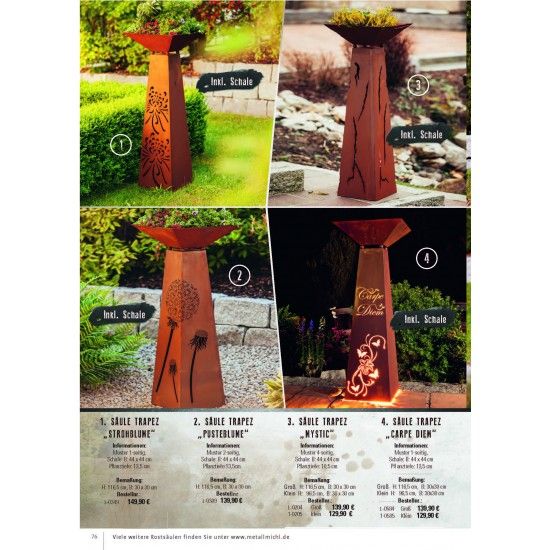 Frühling / Ostern Edelrost Deko Katalog 2019 gratis mit tollen Gartendeko Rost Ideen 

Momentan als Print  vergriffen! Bitte n