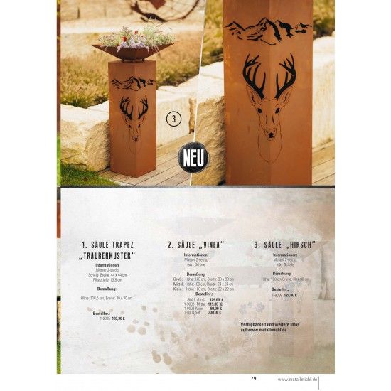 Frühling / Ostern Edelrost Deko Katalog 2019 gratis mit tollen Gartendeko Rost Ideen 

Momentan als Print  vergriffen! Bitte n