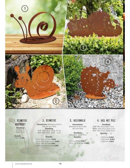 Frühling / Ostern Edelrost Deko Katalog 2019 gratis mit tollen Gartendeko Rost Ideen 

Momentan als Print  vergriffen! Bitte n